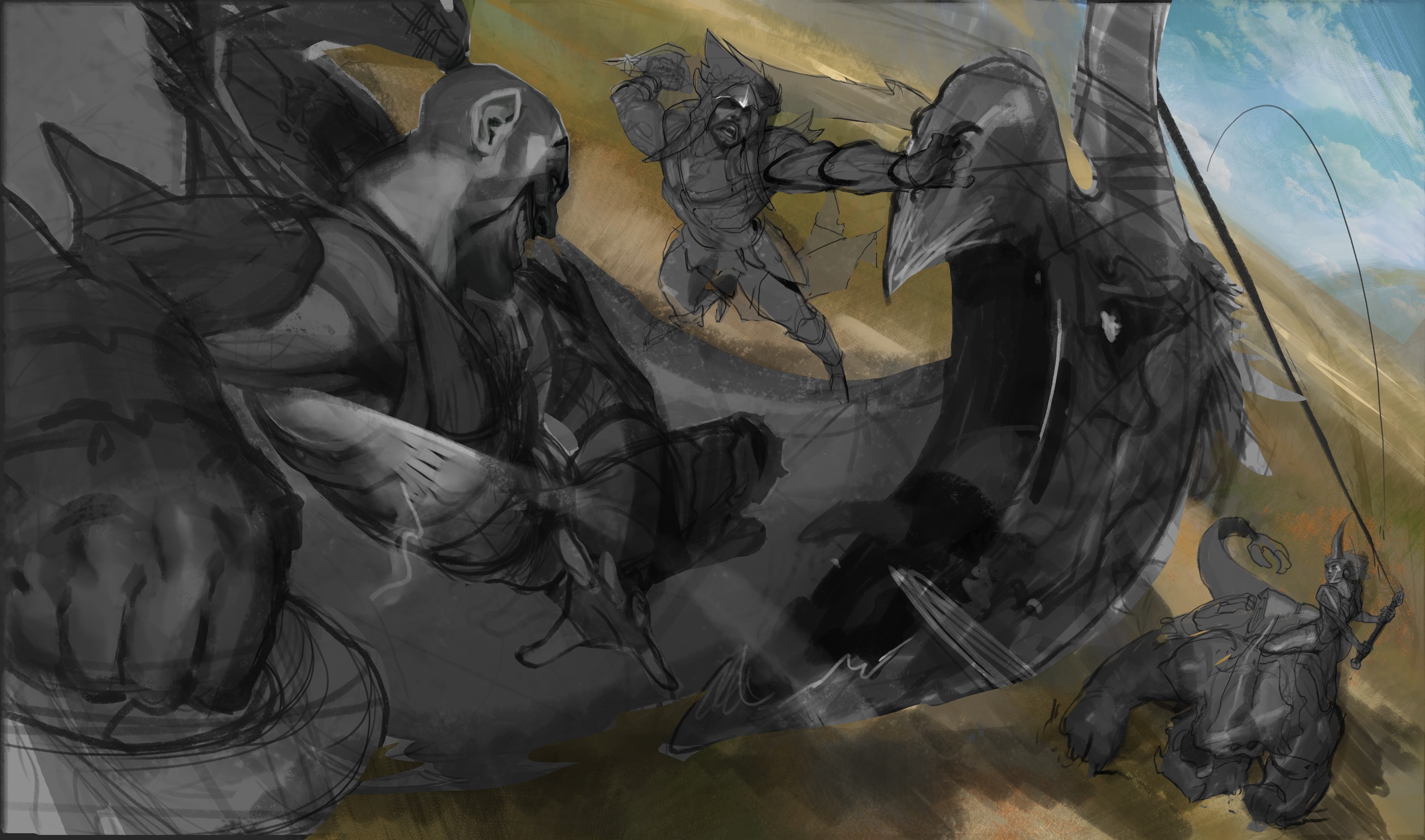 Beast Slayer Splash Art: WIP