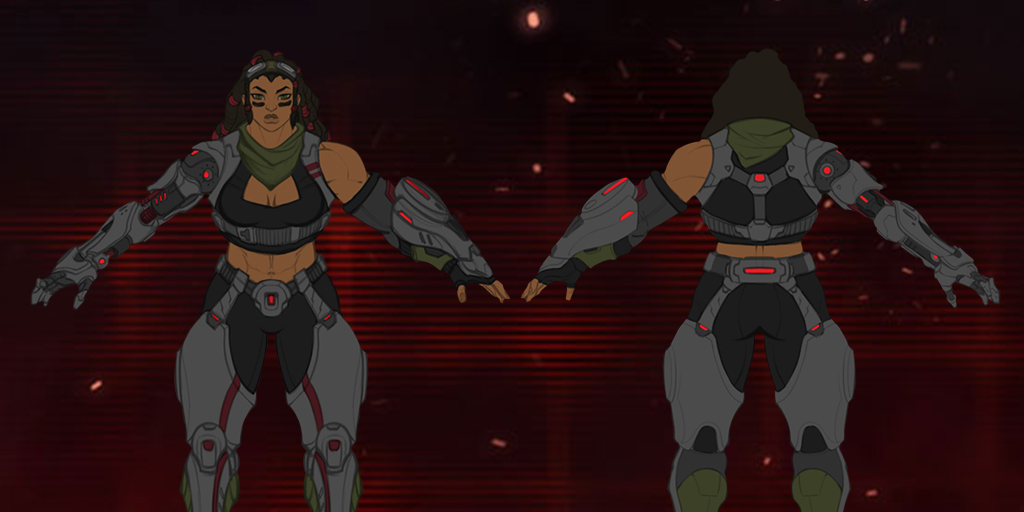 Illaoi Máquina de Combate: modelagem e texturização – Nexus