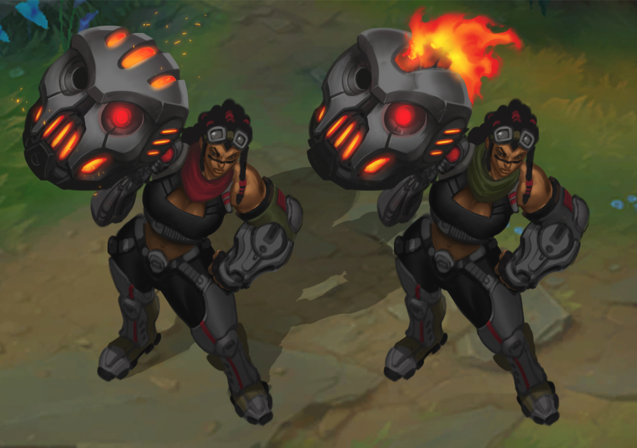 Check out the progress on the fan-voted Battlecast Illaoi skin