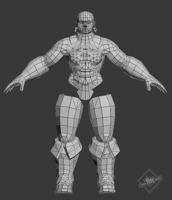 Model progression from base Illaoi to the foundation for “Battlecast” Illaoi