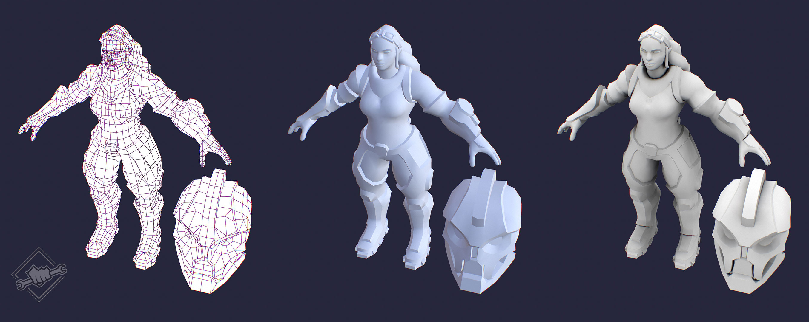 Battlecast Illaoi: Modeling and Texturing – League of Legends