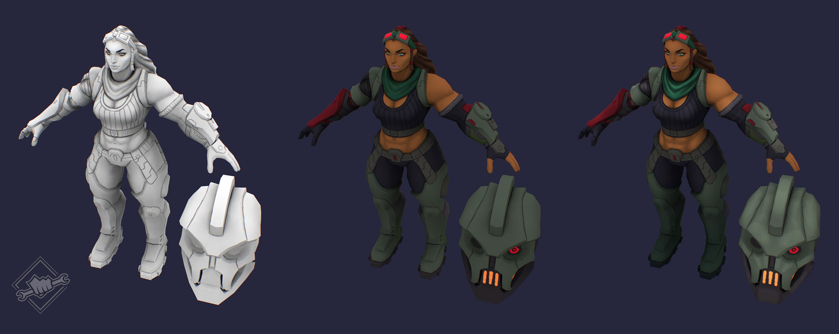 League of Legends Battlecast Illaoi, Behind the Scenes of 3D Modeling