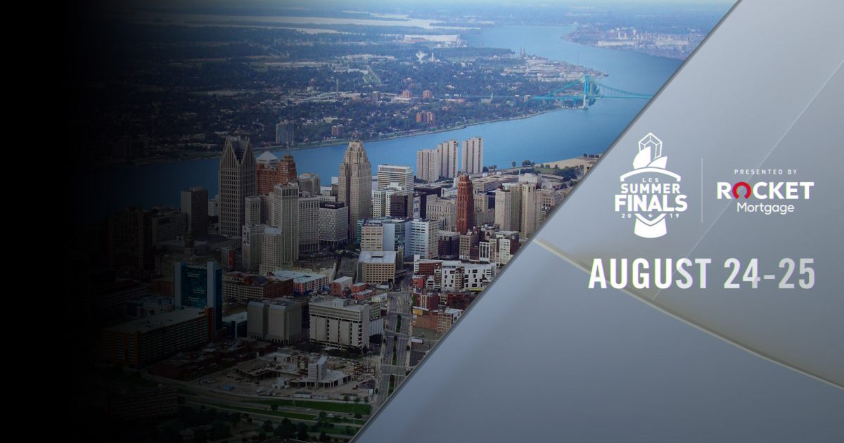 Lcs Summer Finals Presented By Rocket Mortgage Coming To Detroit League Of Legends