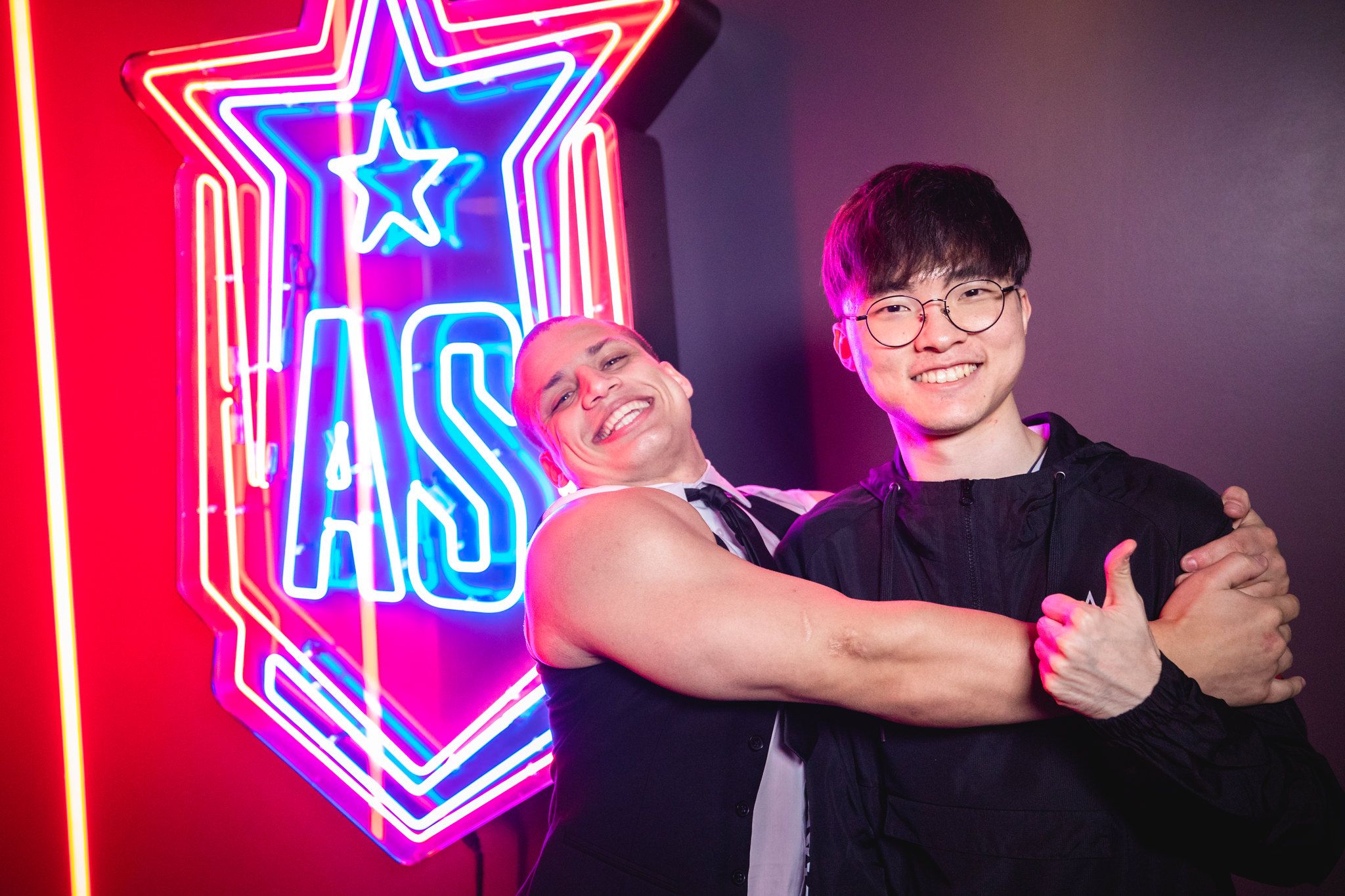 Tyler1 and legendary pros like Faker. 